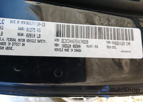 2014 Dodge Charger Sxt z USA, uszkodzony, nr VIN 2C3CDXHG7EH170228